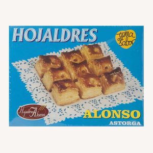 Hojaldres Alonso - Hojaldres de Astorga (puffy pastries), from Leon, box with 20 units, 700 gr