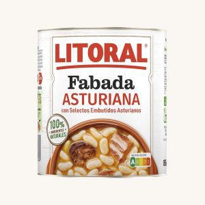 Litoral Fabada Asturiana (bean and sausages stew), traditional cooked dish, large can 865g