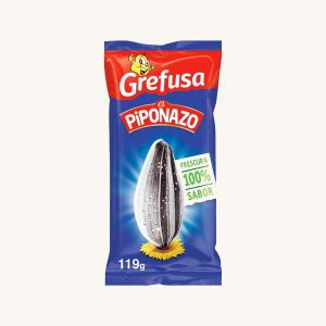 Grefusa Pipas El Piponazo (toasted sunflower seeds with salt), from Valencia, medium bag 119g